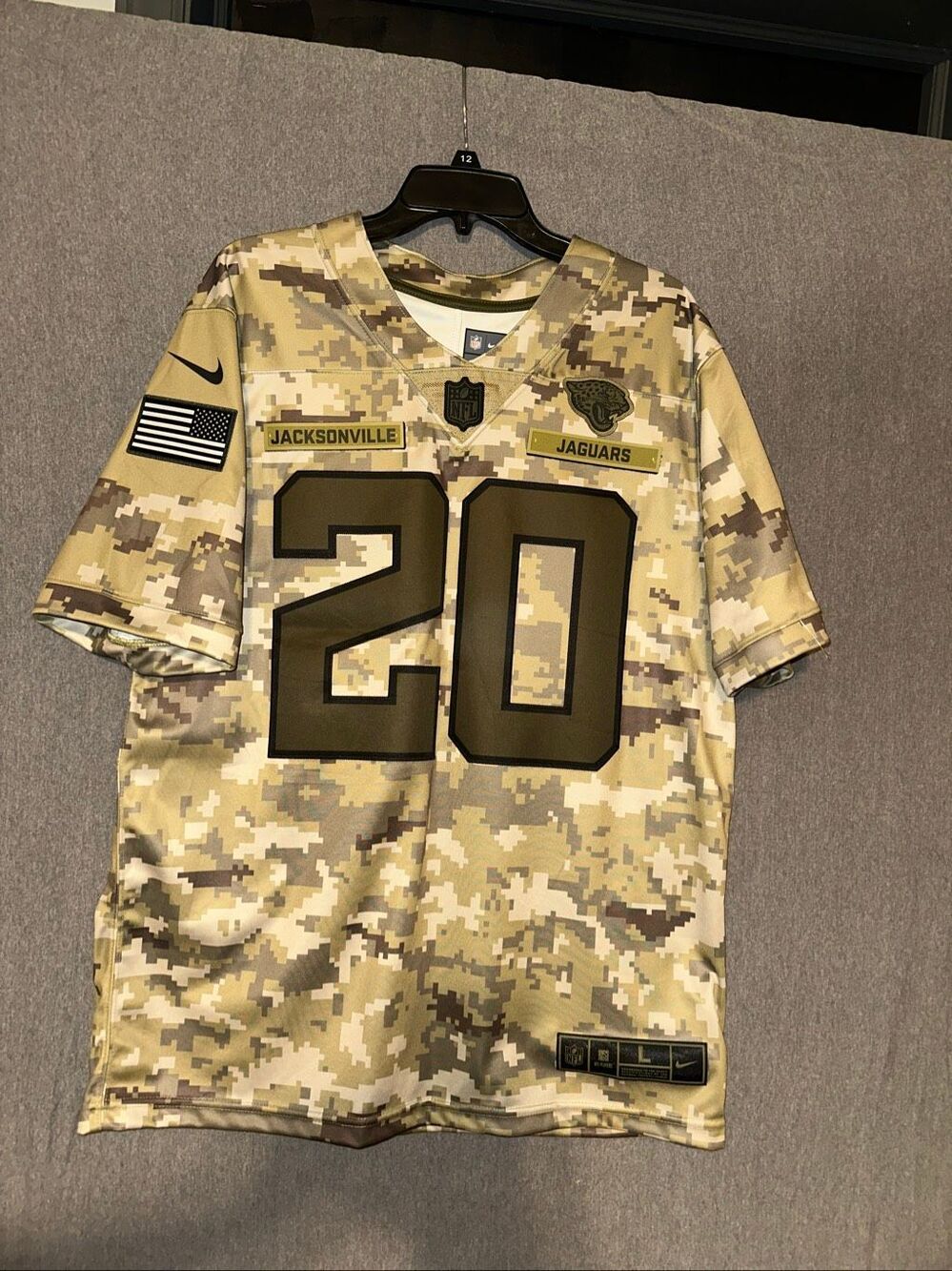 Nike Jalen Ramsey Jacksonville Jaguars Salute to Service Jersey on field Size la